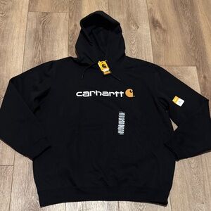 NWT Men’s Carhartt Black Logo Hoodie XL